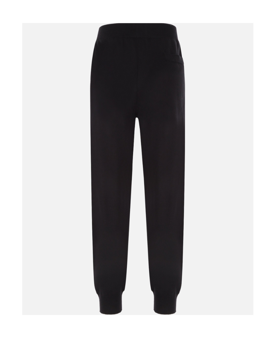 Givenchy Intarsia-knit Logo Track Pants In Black