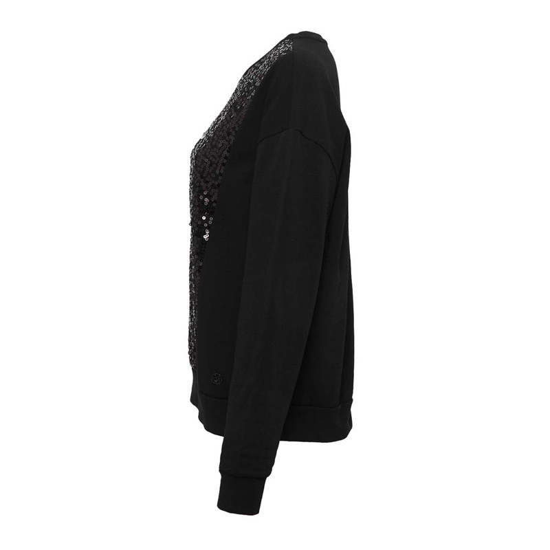 Shop Armani Jeans Logo Sweater In Black