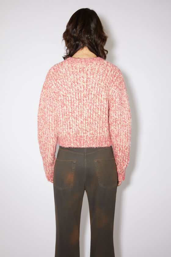 Acne Studios Off White Wool Blender Jumper In Pink