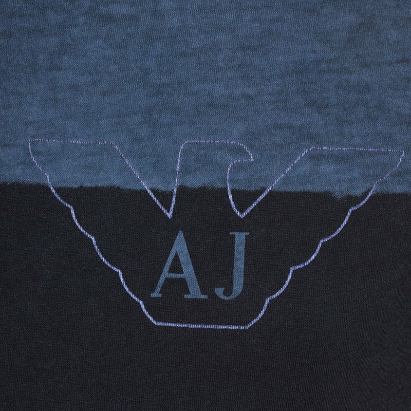 Armani Jeans Logo Detail T-shirt In Blue