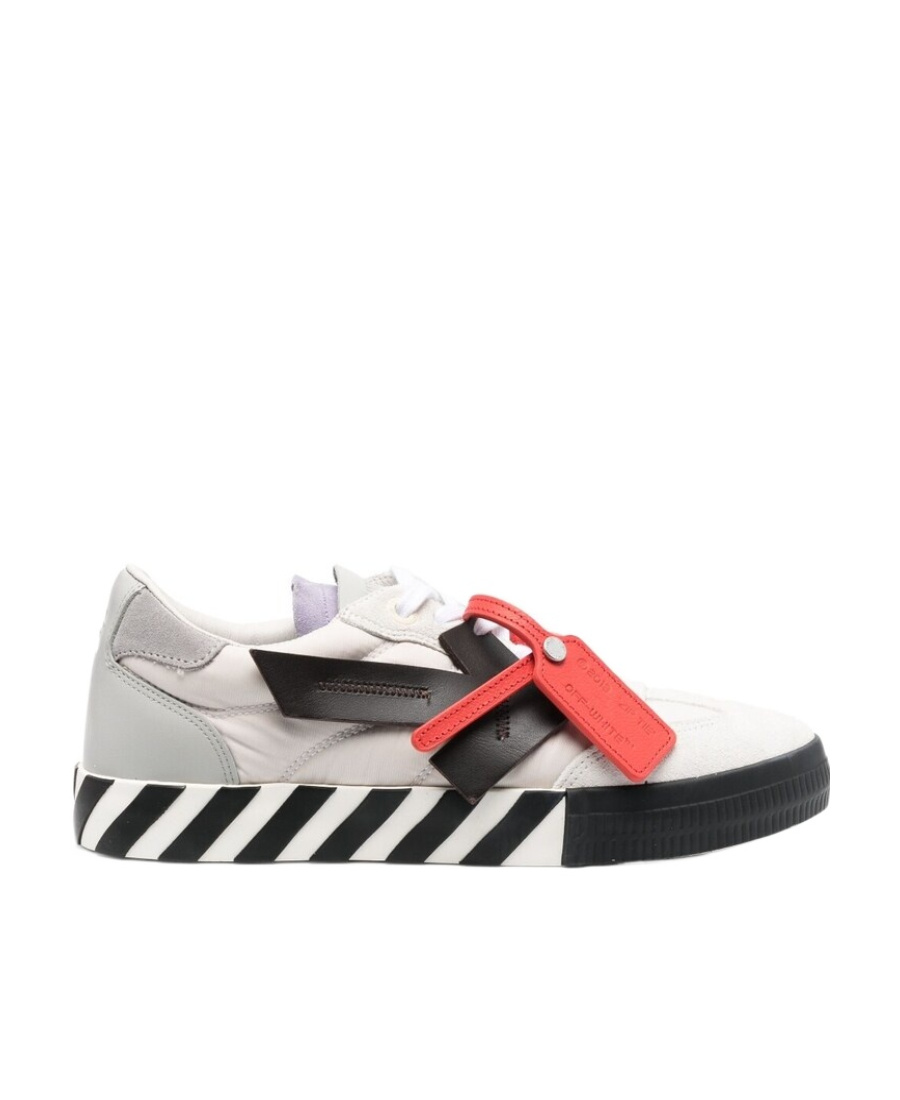 Off-white Logo-patch Low-top Sneakers In White