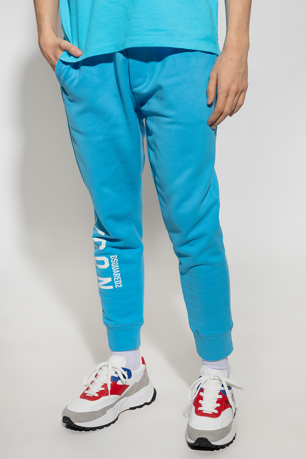 Dsquared2 Icon Logo-print Track Pants In Blue