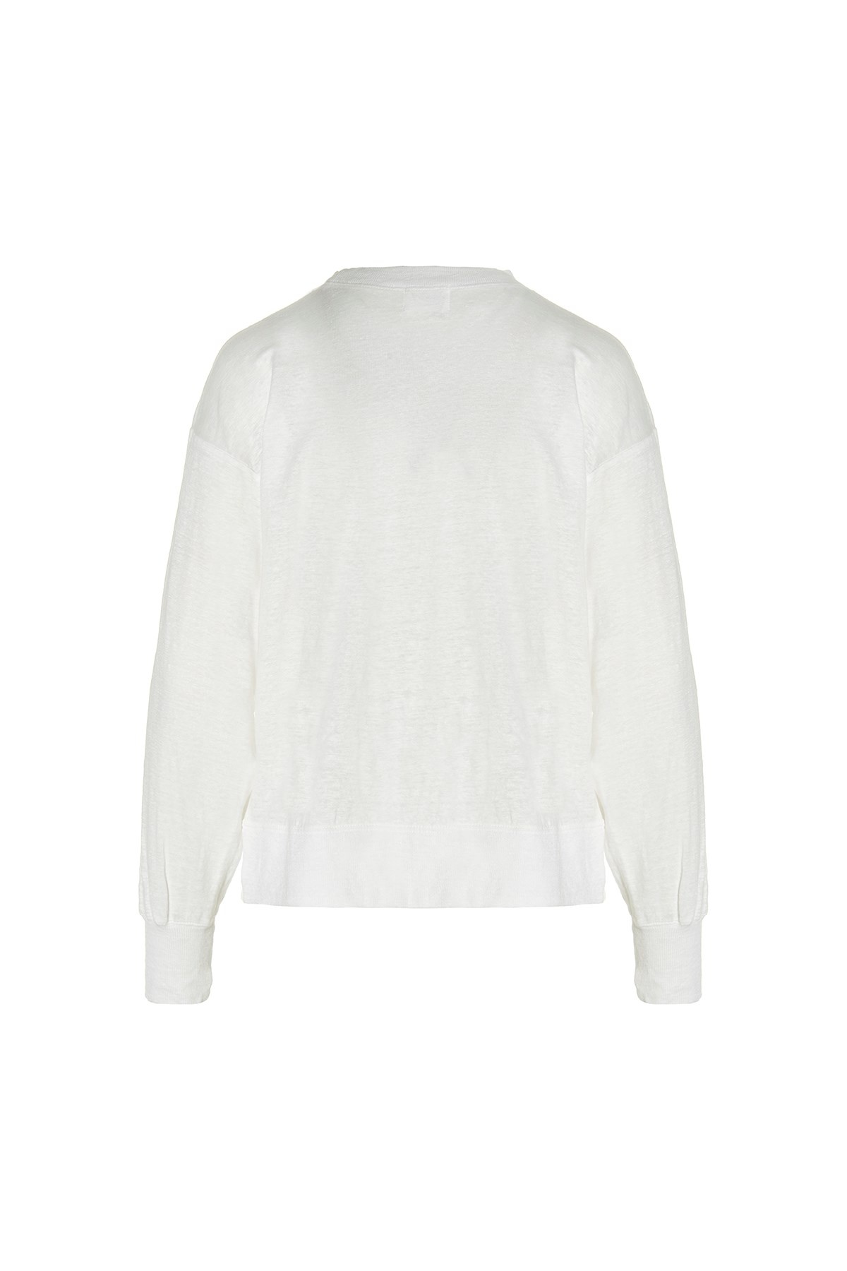 ISABEL MARANT ÉTOILE LOGO-PRINT LINEN TOP