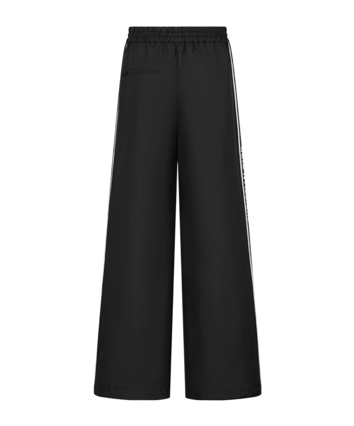Dior Logo Elastic Waist Casual Pants In Black