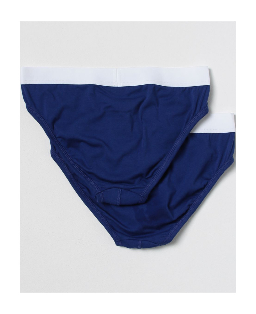 Dsquared2 2 Pieces Of Logo Triangle Underwear In Blue