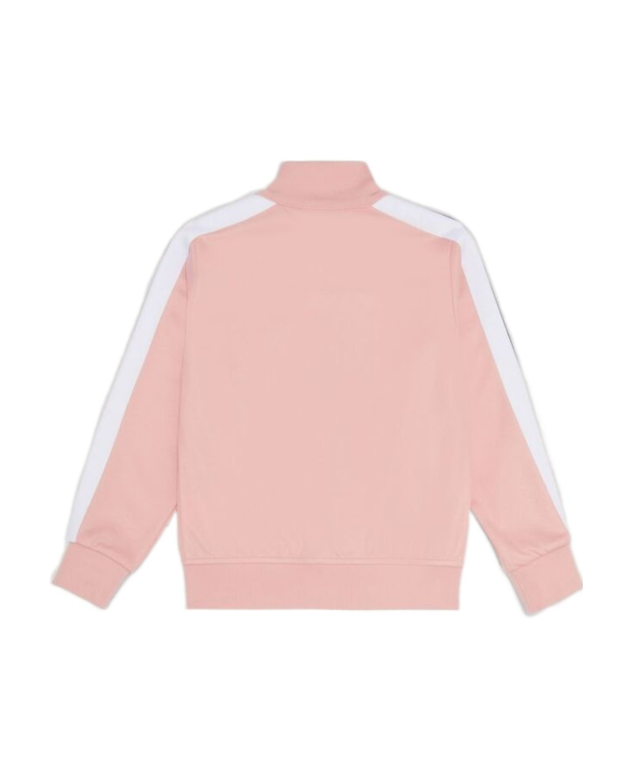 Palm Angels Felpa Rosa In Misto Cotone Bambina In Pink