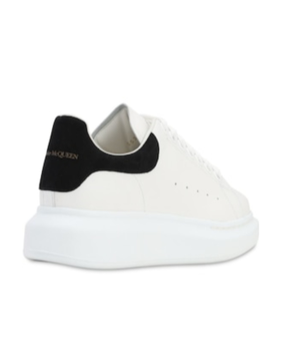 Alexander Mcqueen White Sneakers With Logo On The Tongue And Logo Lettering On The Rear In Leather W