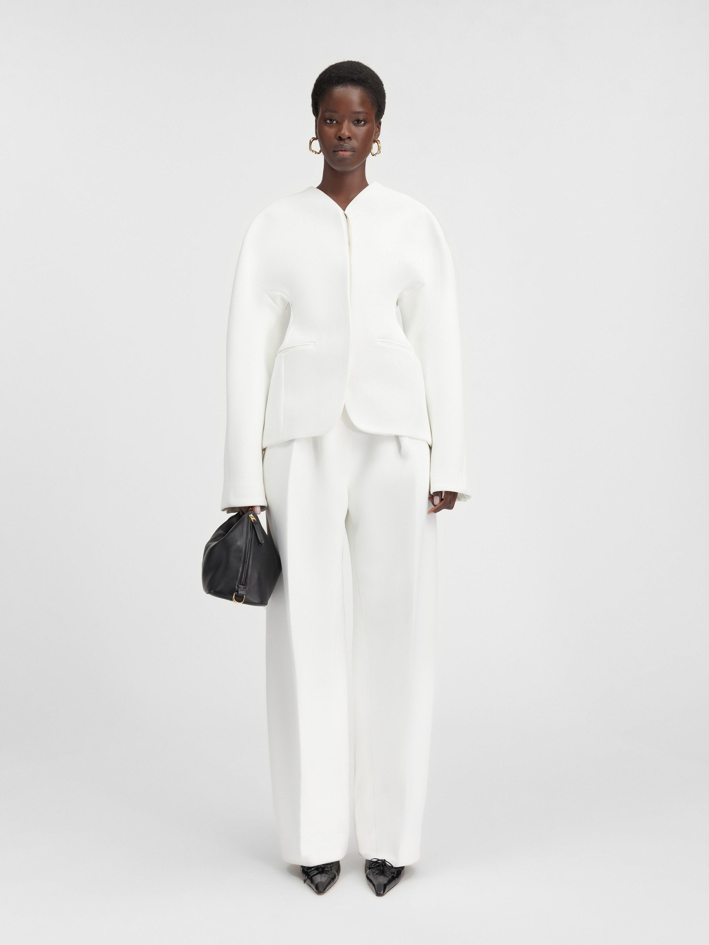 Jacquemus Fitted Jacket In White