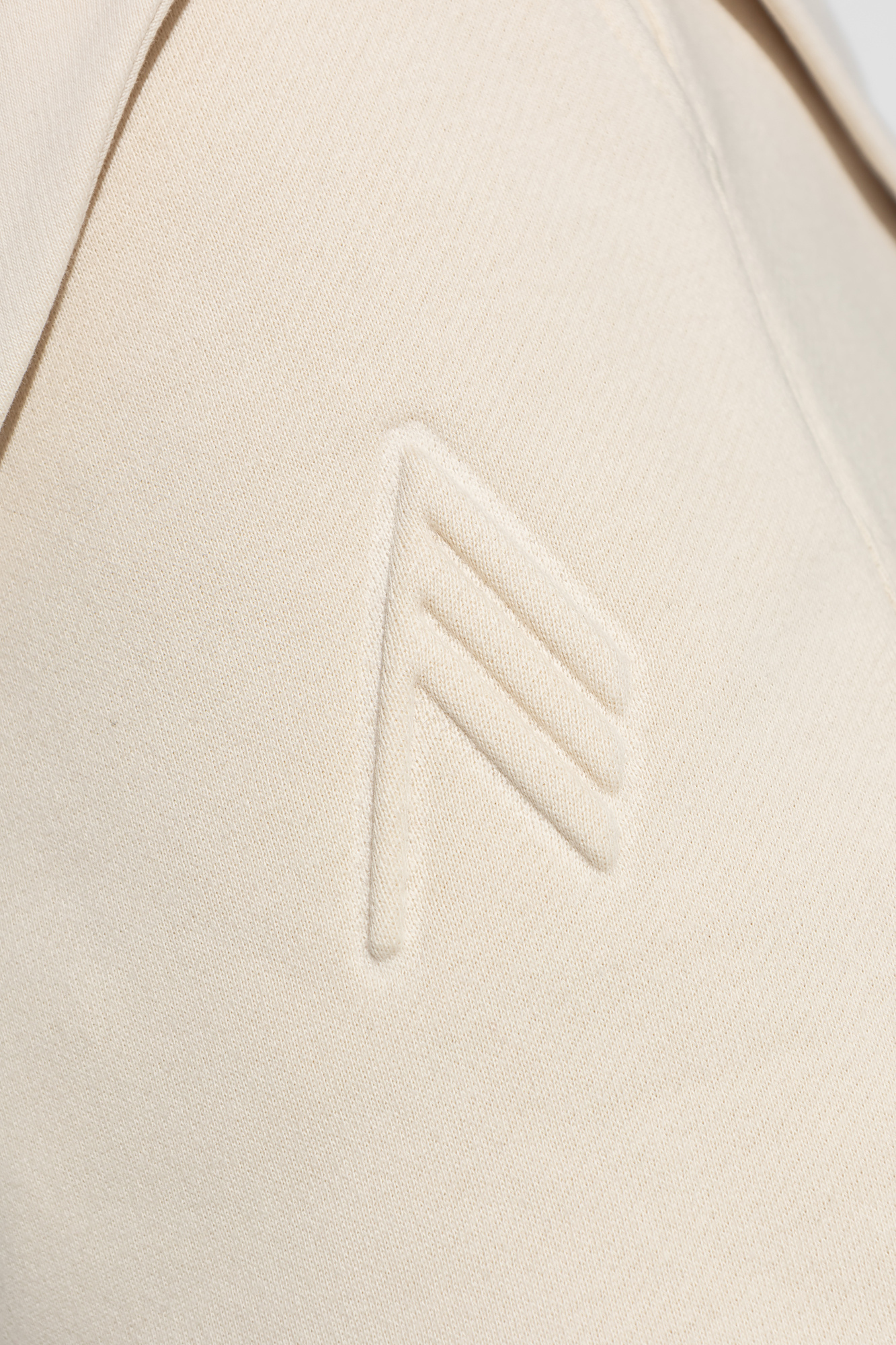 Attico The  Penny Logo-embossed Straight-leg Track Pants In Nude