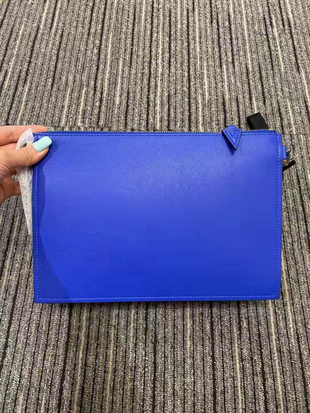 Versace Medusa Pattern Handbag In Blue