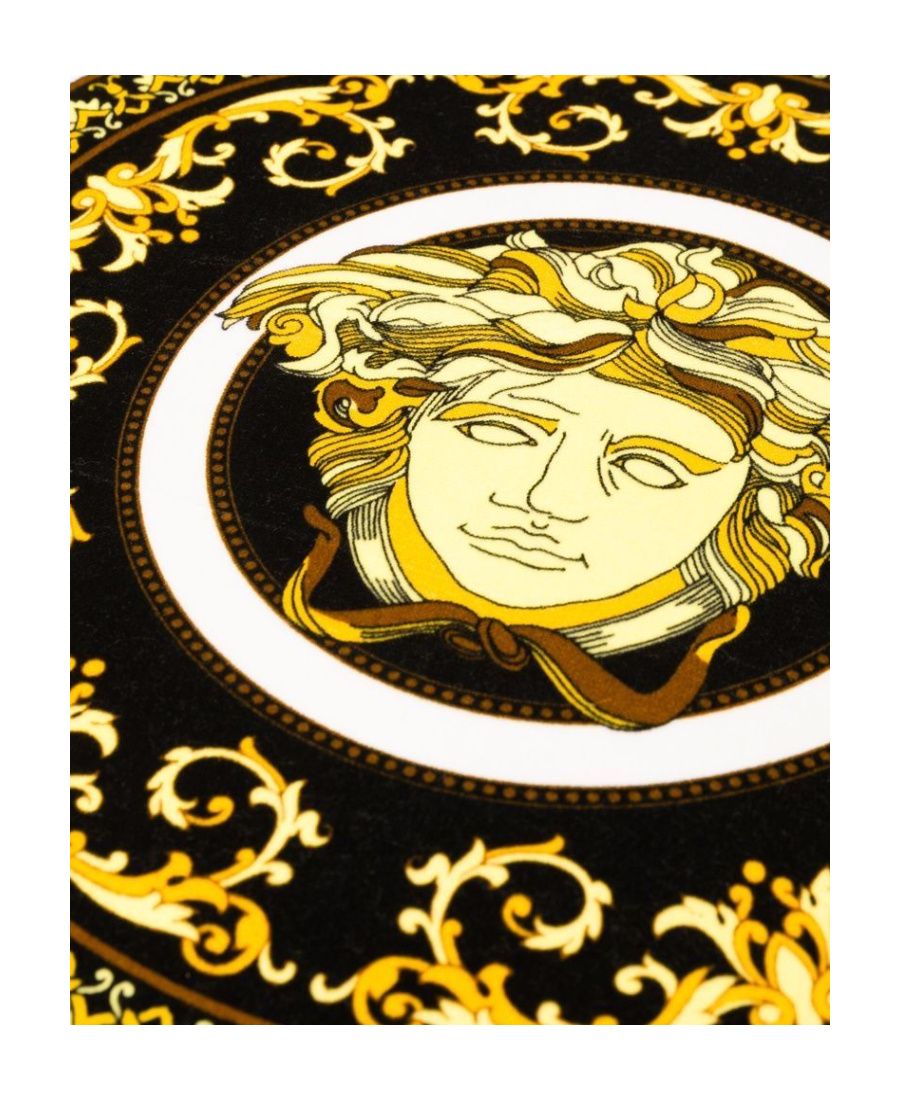 Versace Medusa-head Print Square Cushion In Multicolor