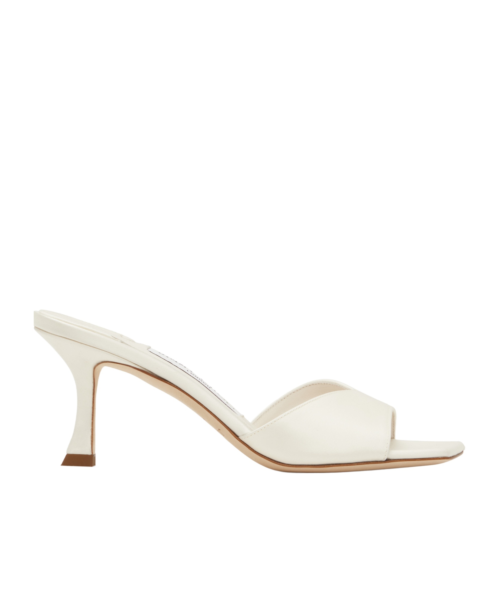 Jimmy Choo Womens Ivory Skye 70 Single-strap Leather Heeled Mules In Ivory