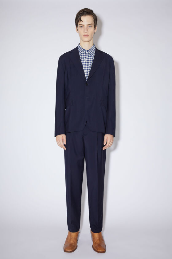 Acne Studios Single-breasted Buttoned Blazer In Black