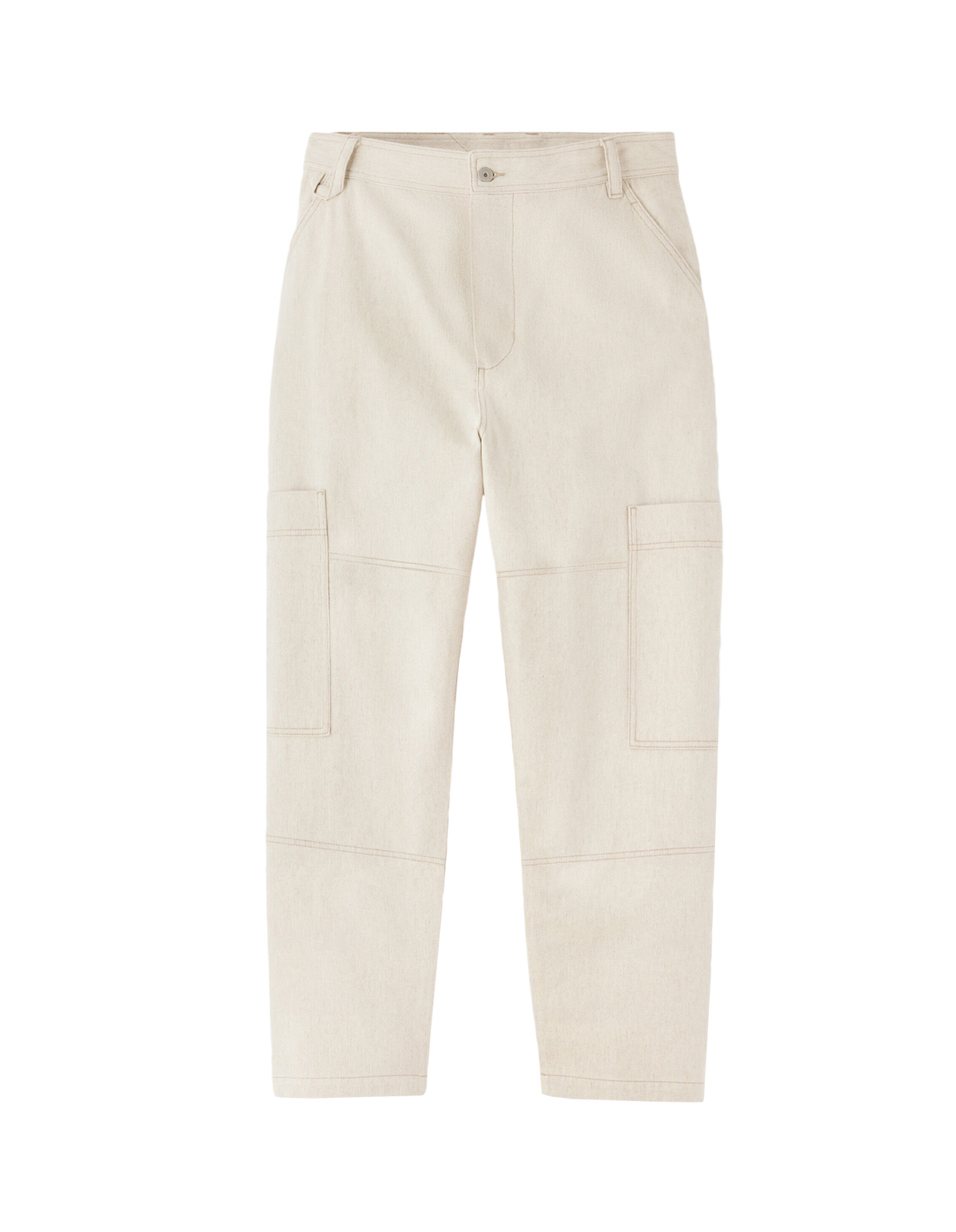Jacquemus Cargo Trousers With Pockets And Loops In White