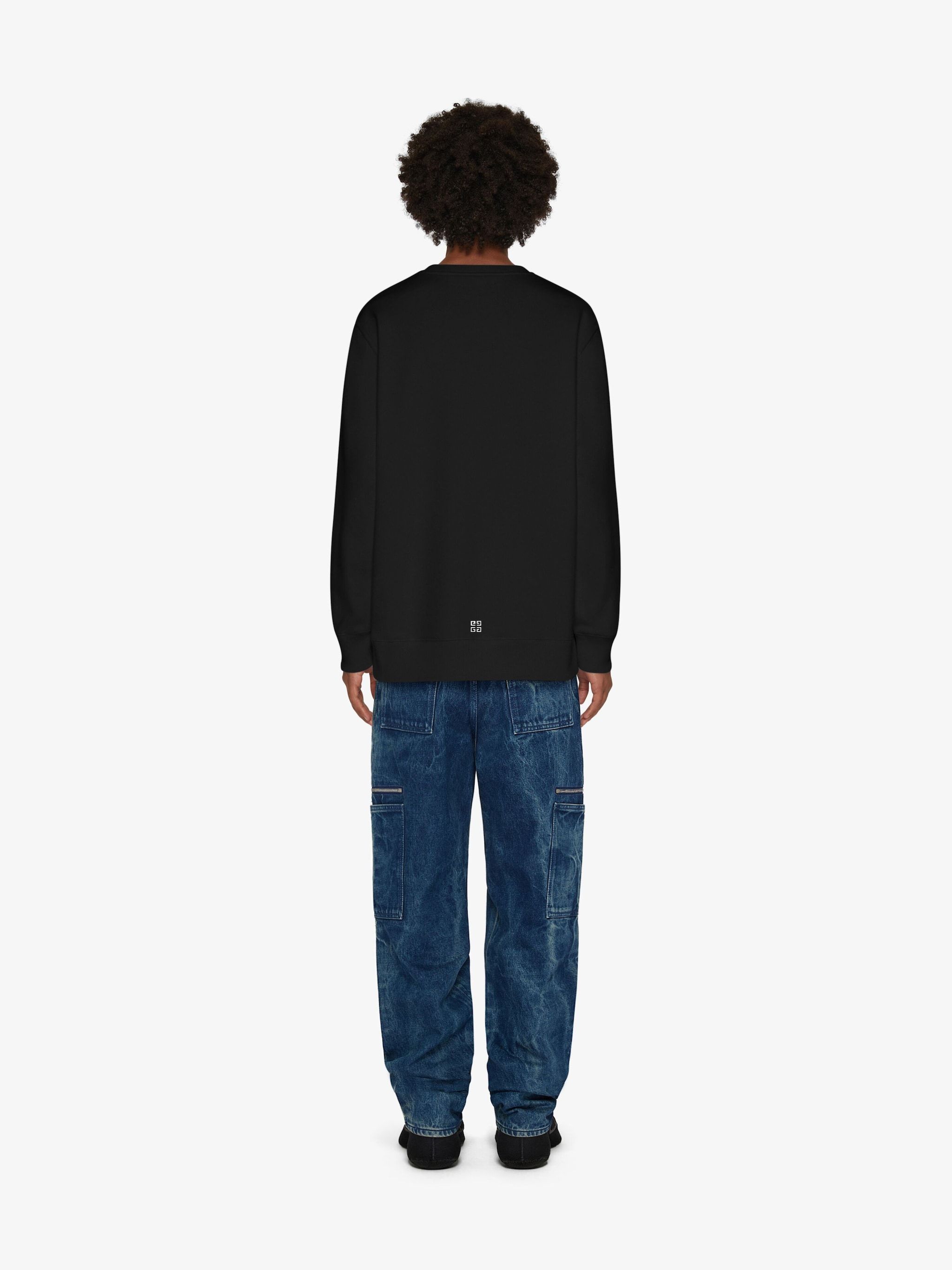 Givenchy Cotton Sweatshirt With Print In Black