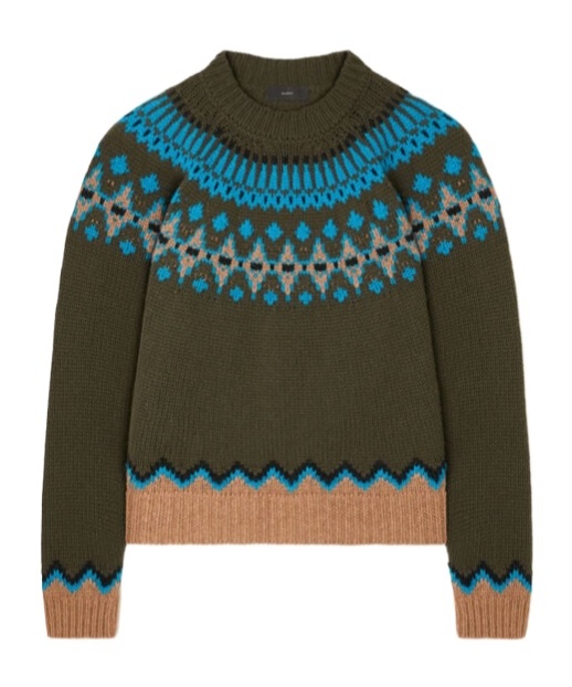 Alanui Sweet Winter Fair Isle Pattern Wool Sweater In Multi