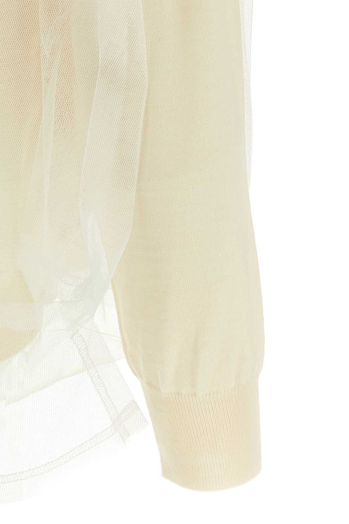 Shop Comme Des Garçons Ruffled Flower Top