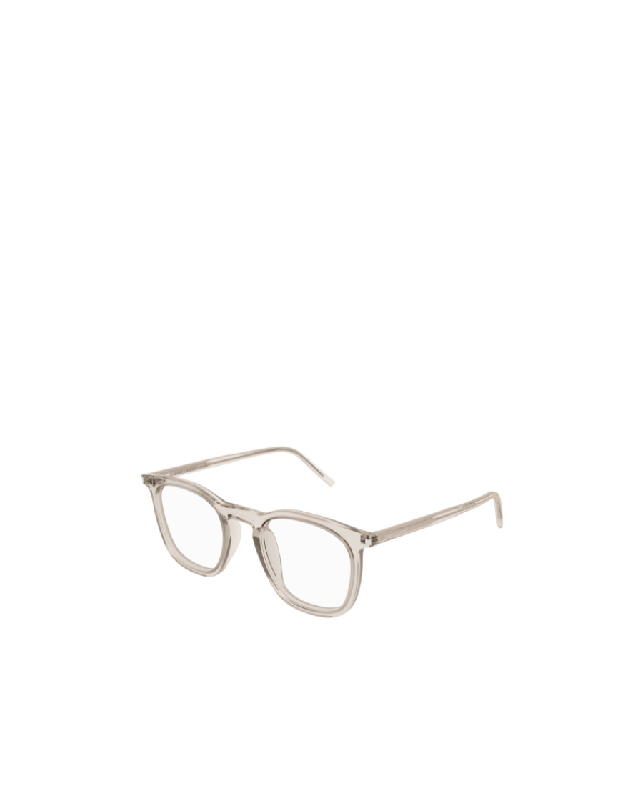 Saint Laurent Sl 623 Square-frame Glasses In Nude