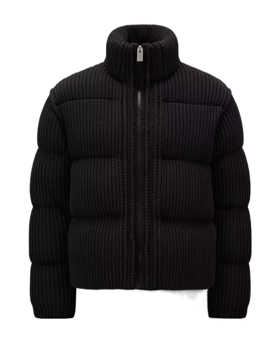 Moncler Zip-fastening Padded Jacket In Black