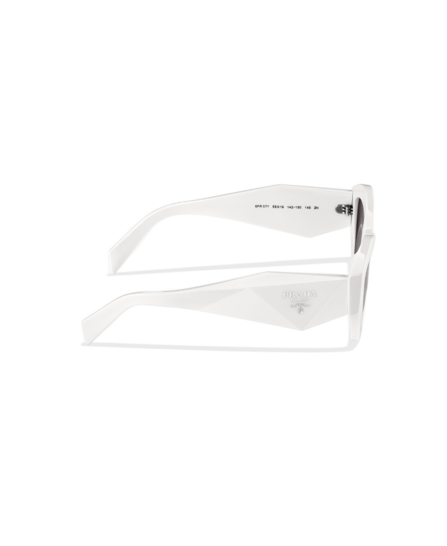 Prada Symbole Cat-eye Sunglasses In White