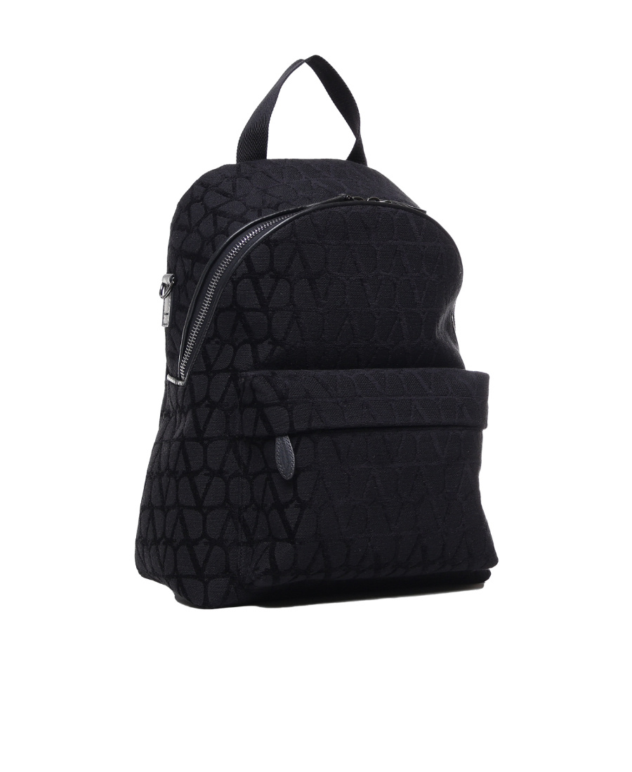 VALENTINO GARAVANI VALENTINO TOILE ICONOGRAPHE ZIP-UP BACKPACK