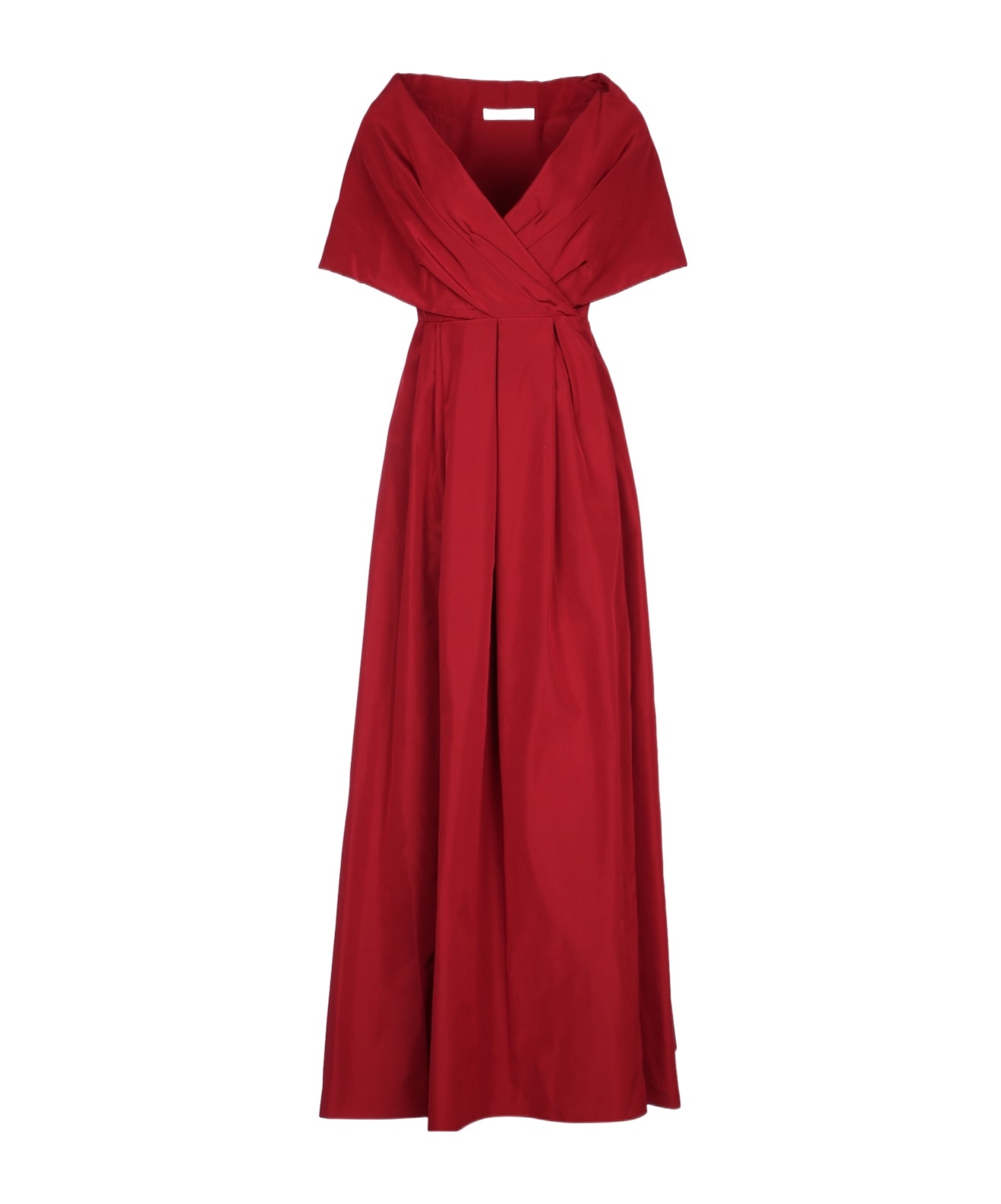 Dior V-neck Short Sleeve Dress In Red