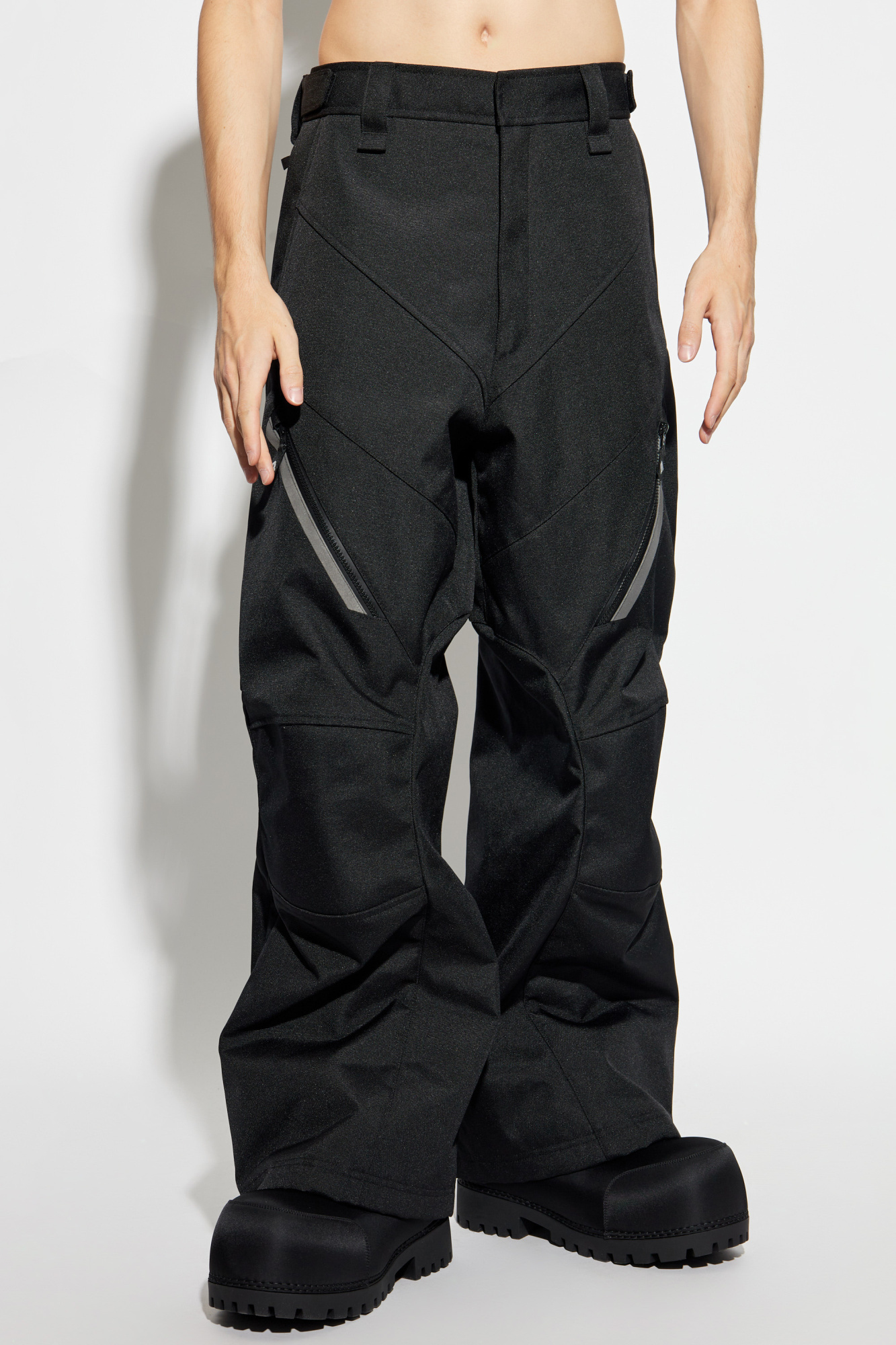 Balenciaga Straight-leg Ski Trousers In Black