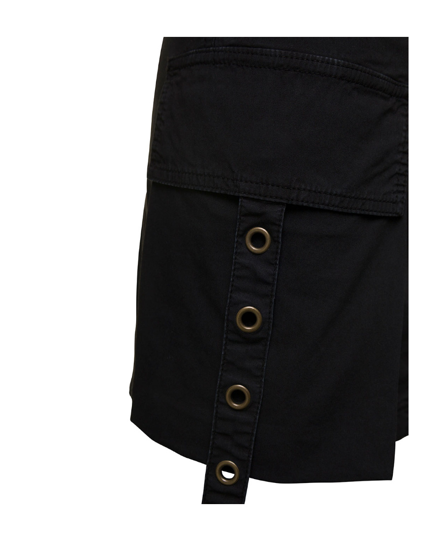 Blumarine Cargo-pocket Pencil Minidress In Black