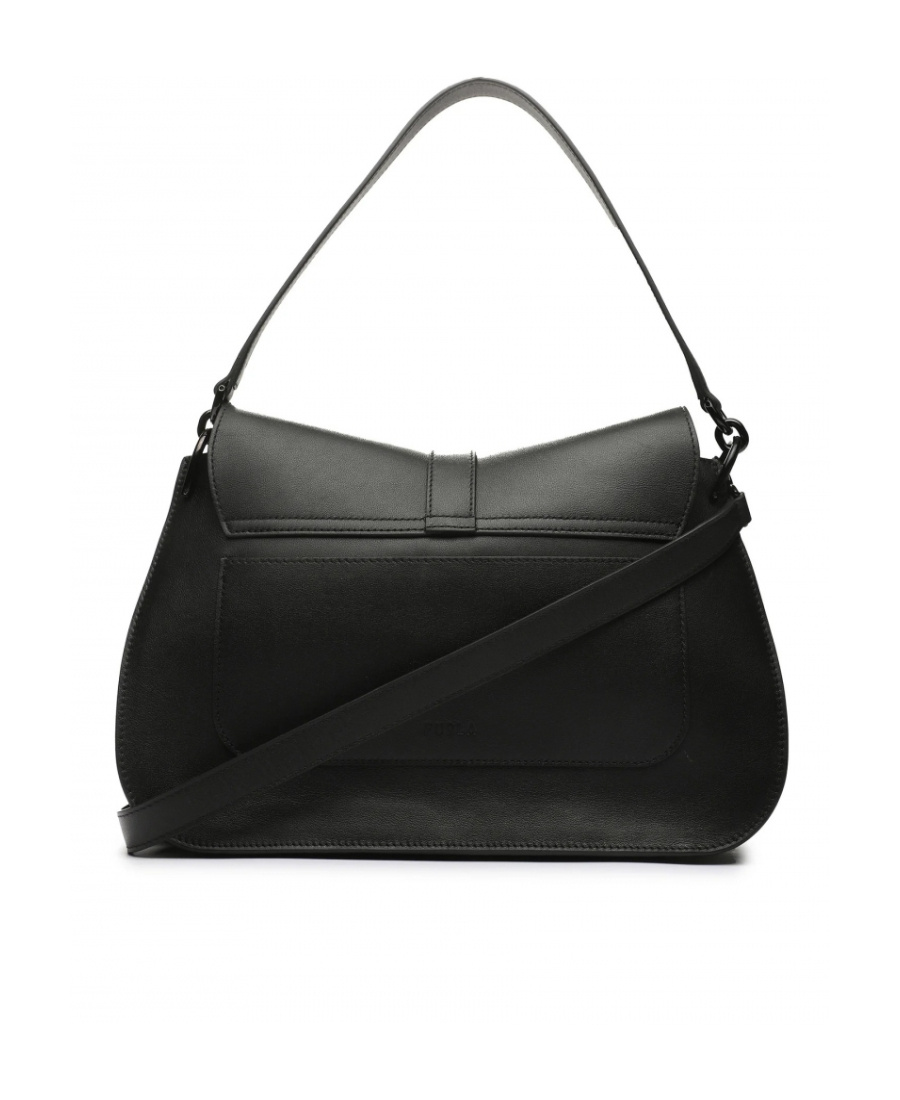 Furla Flow Large Top Handle Bags In Black
