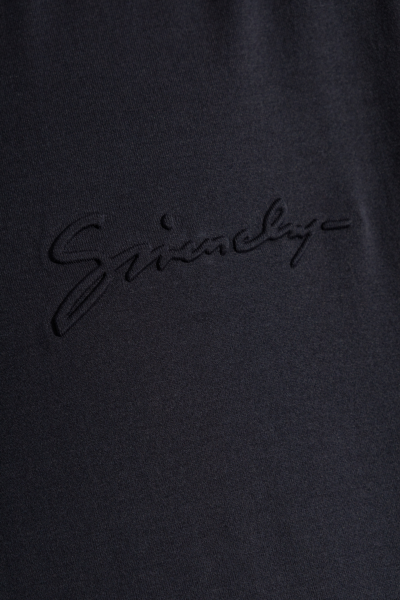 Givenchy Signature Logo Crewneck T-shirt In Black