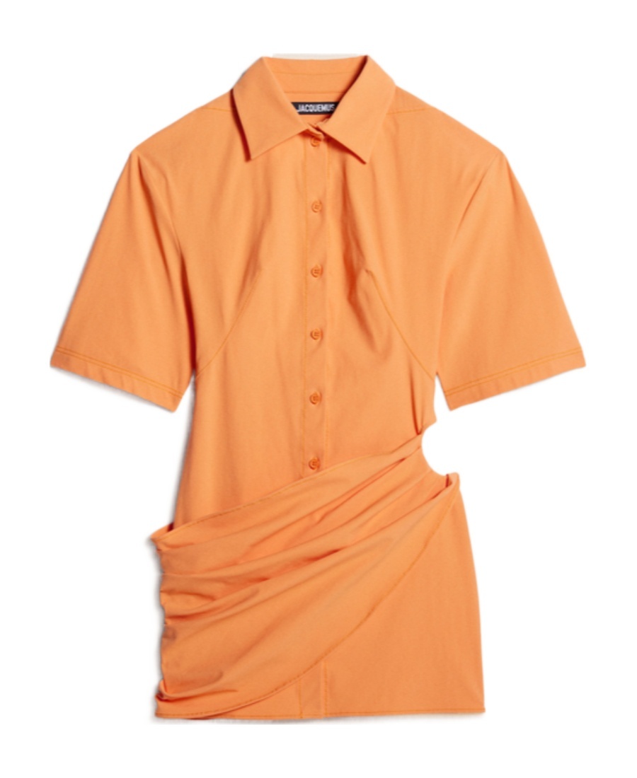 Jacquemus La Robe Camisa In Orange