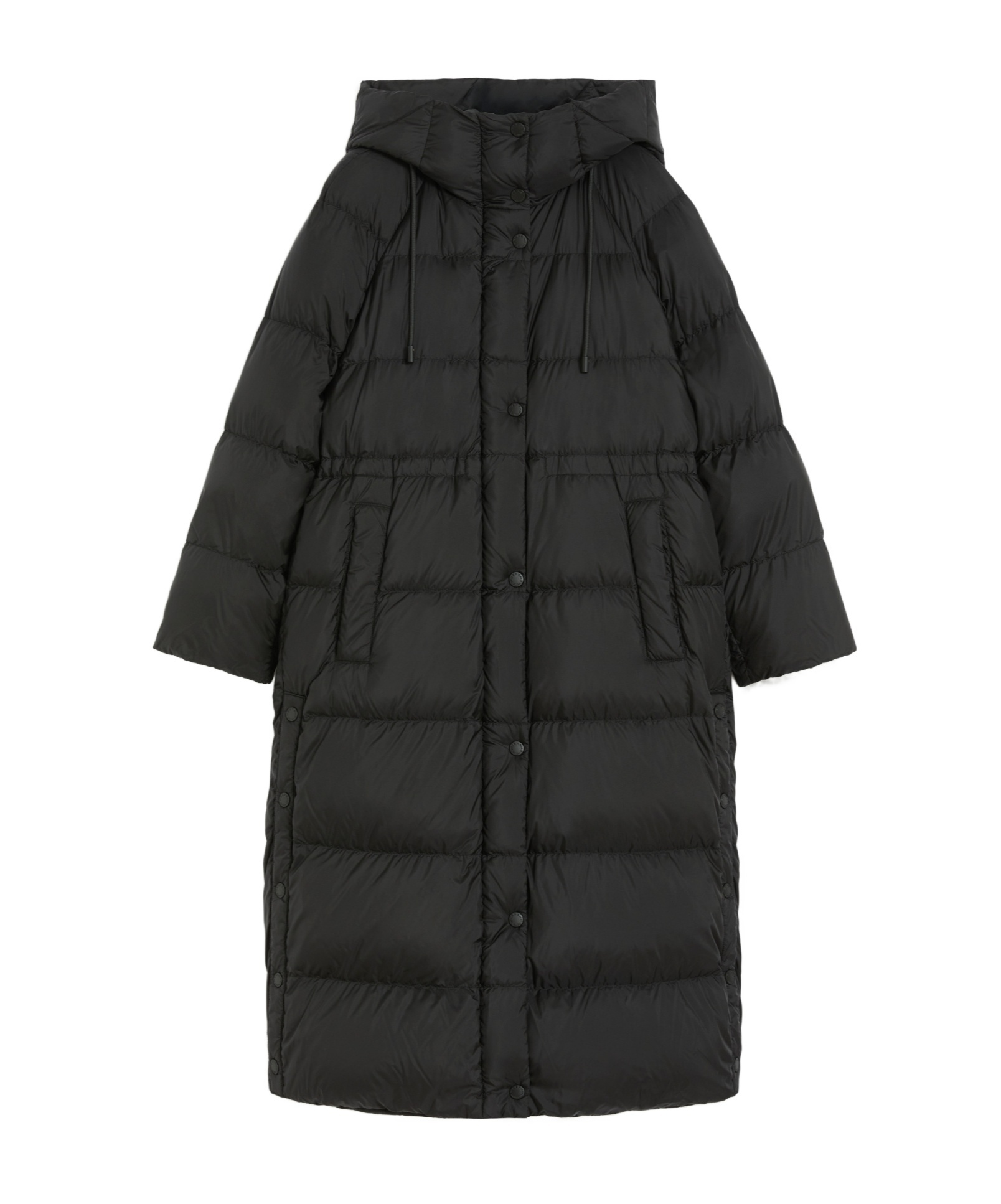 Weekend Max Mara Long-sleeved Cotton Jacket In Black