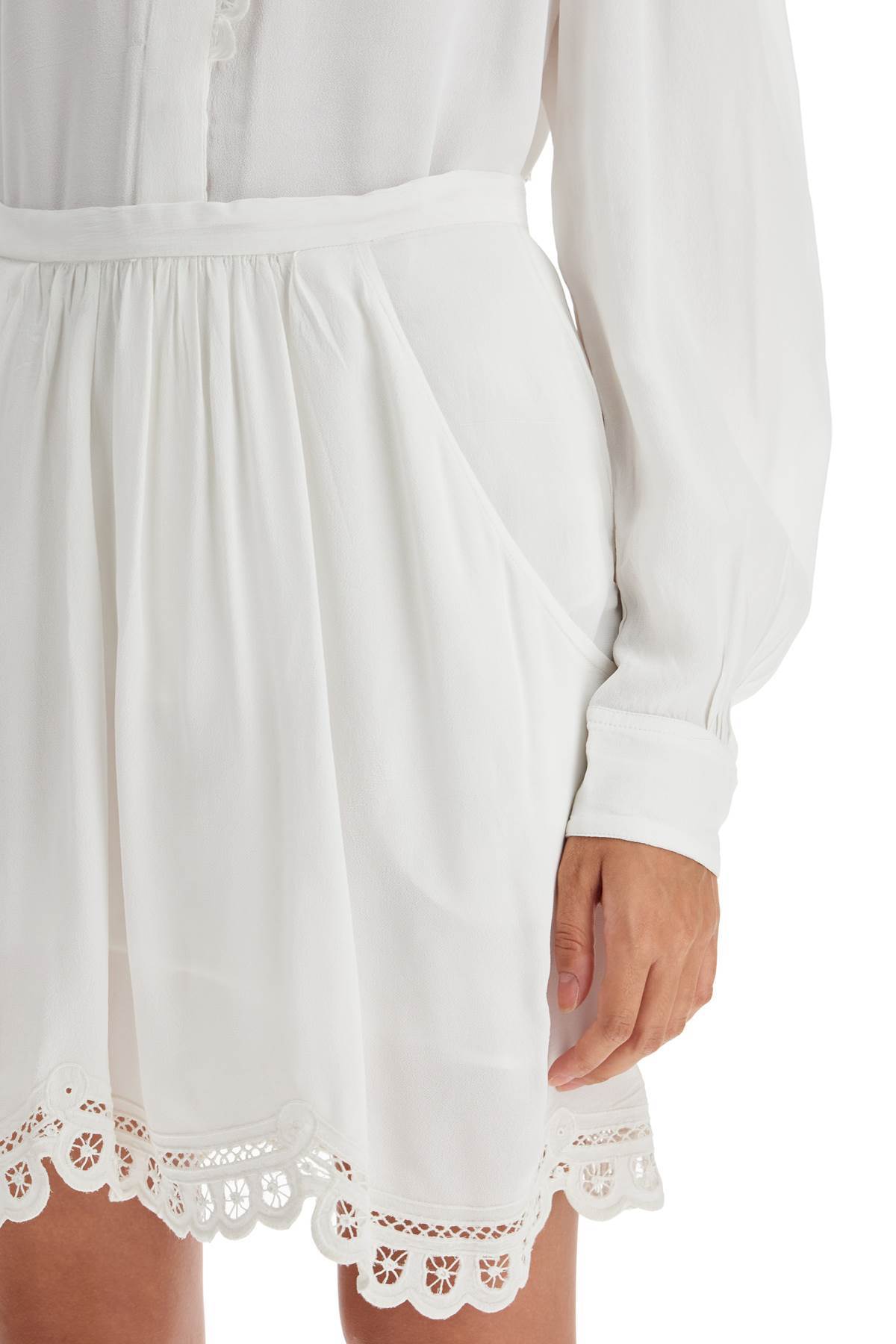 Isabel Marant Étoile Chic Francesca Mini Skirt In White