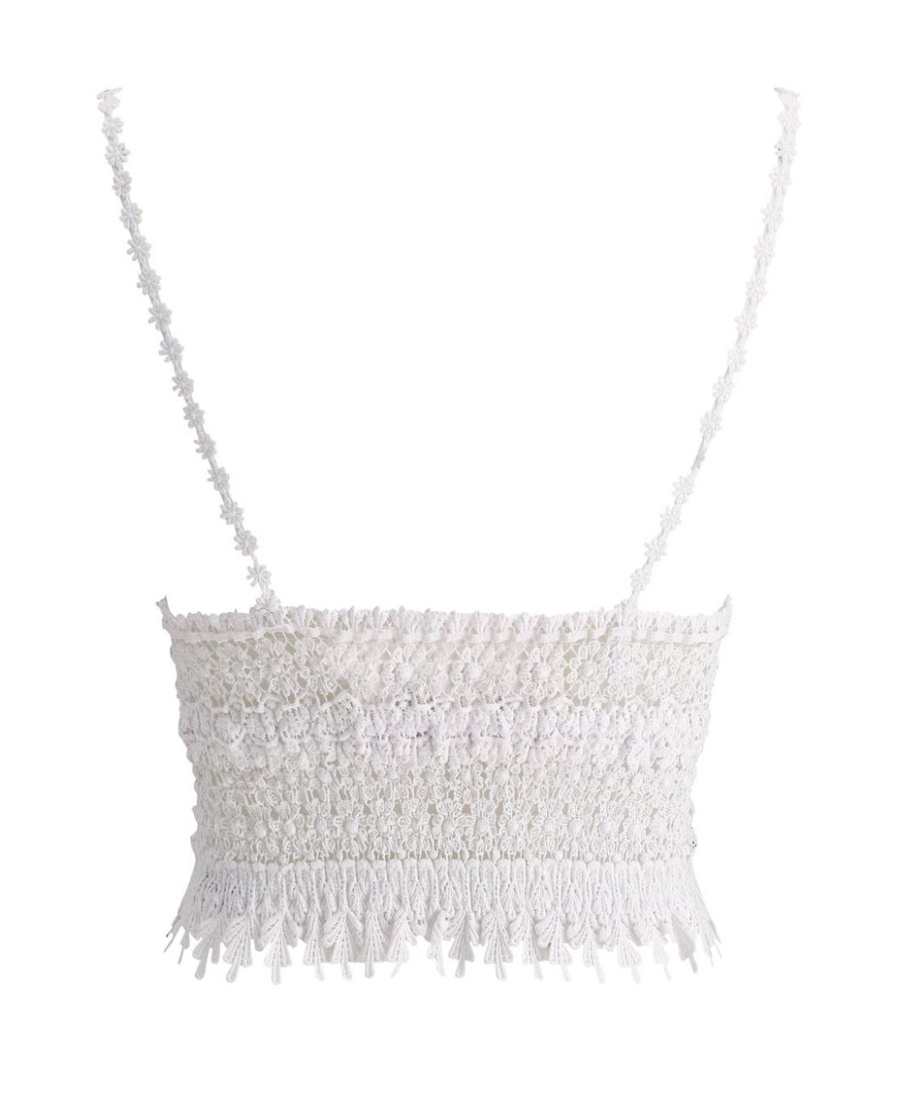 Shop Charo Ruiz Dana Lace Bralette Top In White