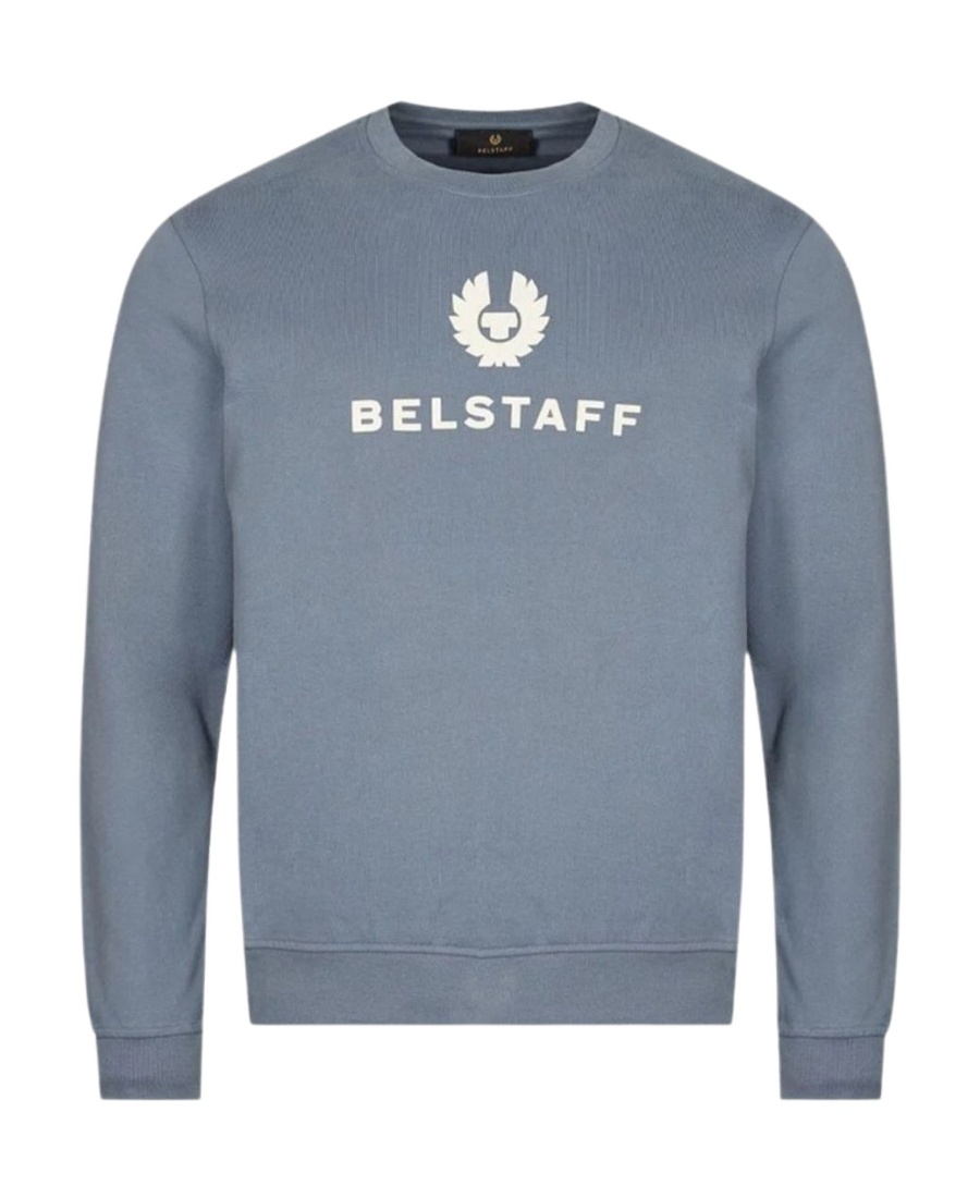 Belstaff Long-sleeved Sweater In Gray