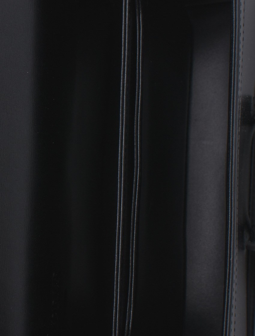 Loewe Barcelona Logo Engraved Shoulder Bag In Black