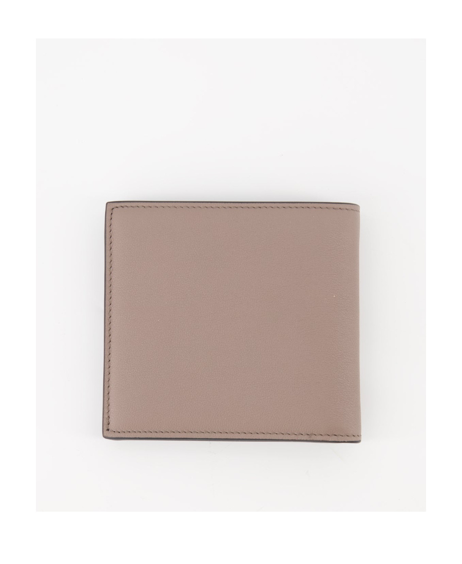 Valentino V-logo Leather Wallet In Nude