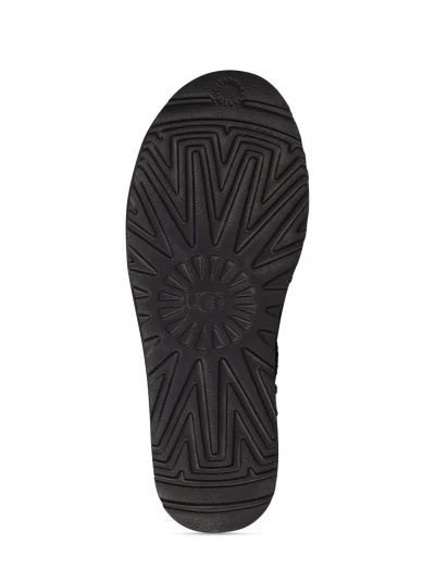 Ugg Classic Short Black Boots With Logo Patch On The Rear And Shearling Lining In Suede Woman In Multi