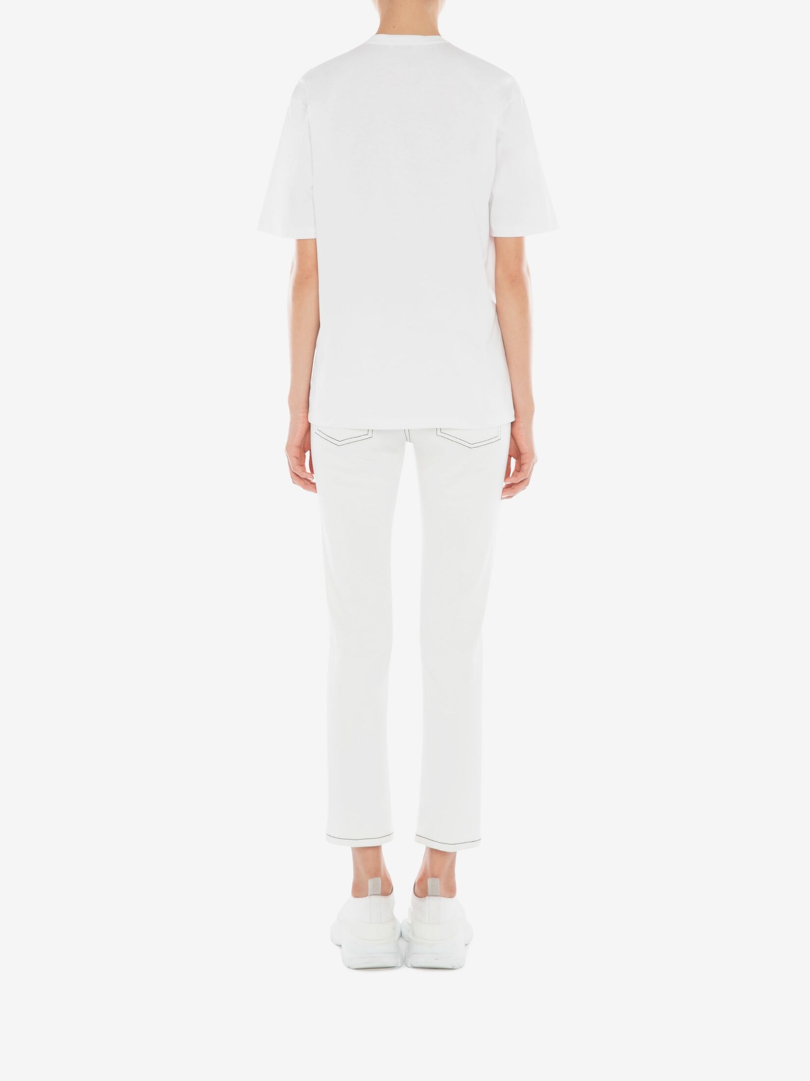 Alexander Mcqueen Item O-neck Short-sleeved T-shirt In Multicolor