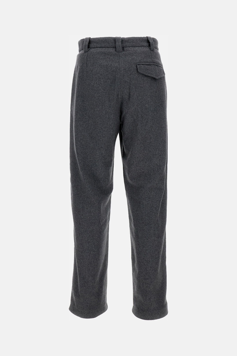 Apc Pleated Wool-blend Trousers In Gray