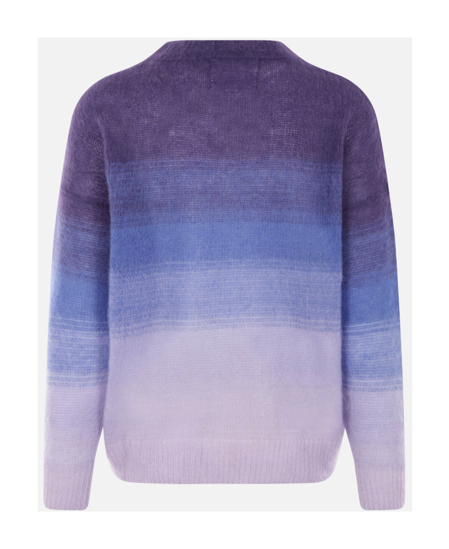Isabel Marant Striped Knitted Jumper In Blue