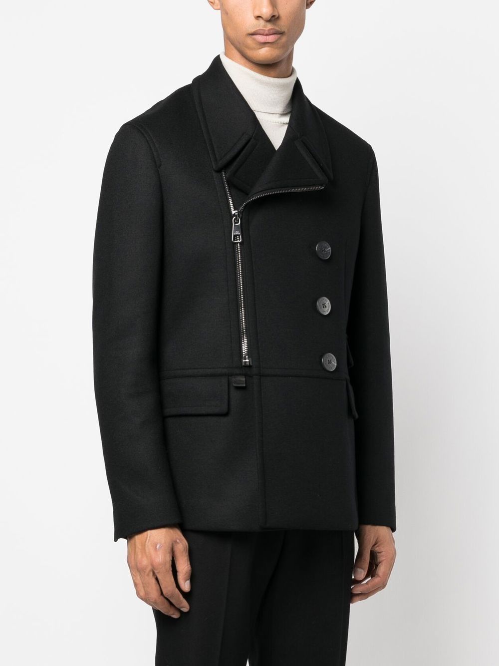Neil Barrett Double-brested Tailored Jacket In Black