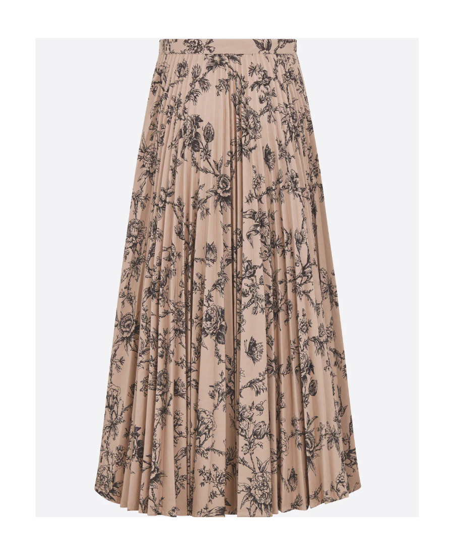 DIOR MID-LENGTH PLEATED SKIRT 