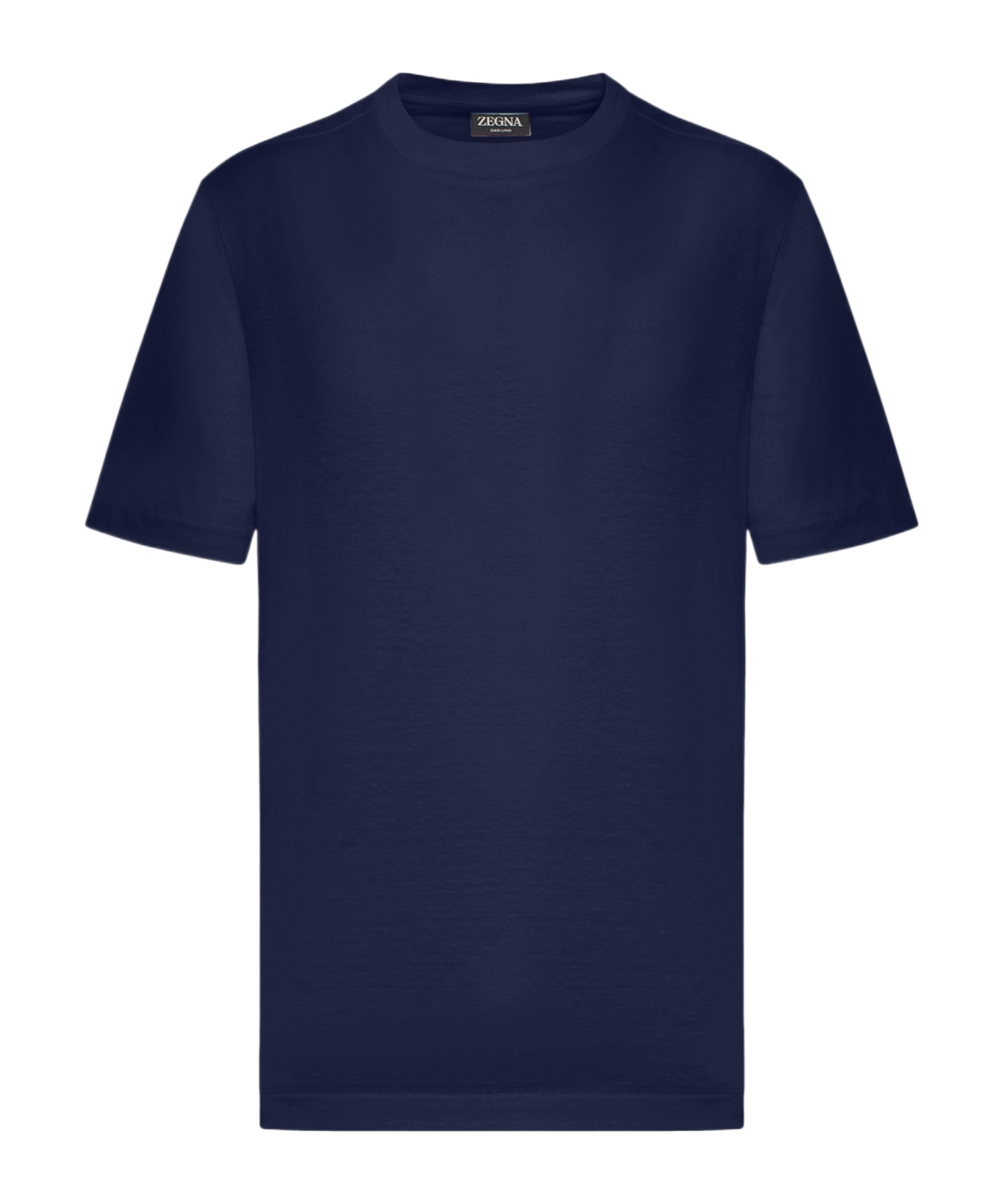 Shop Zegna Oasi Lino T-shirt In Navy Blue