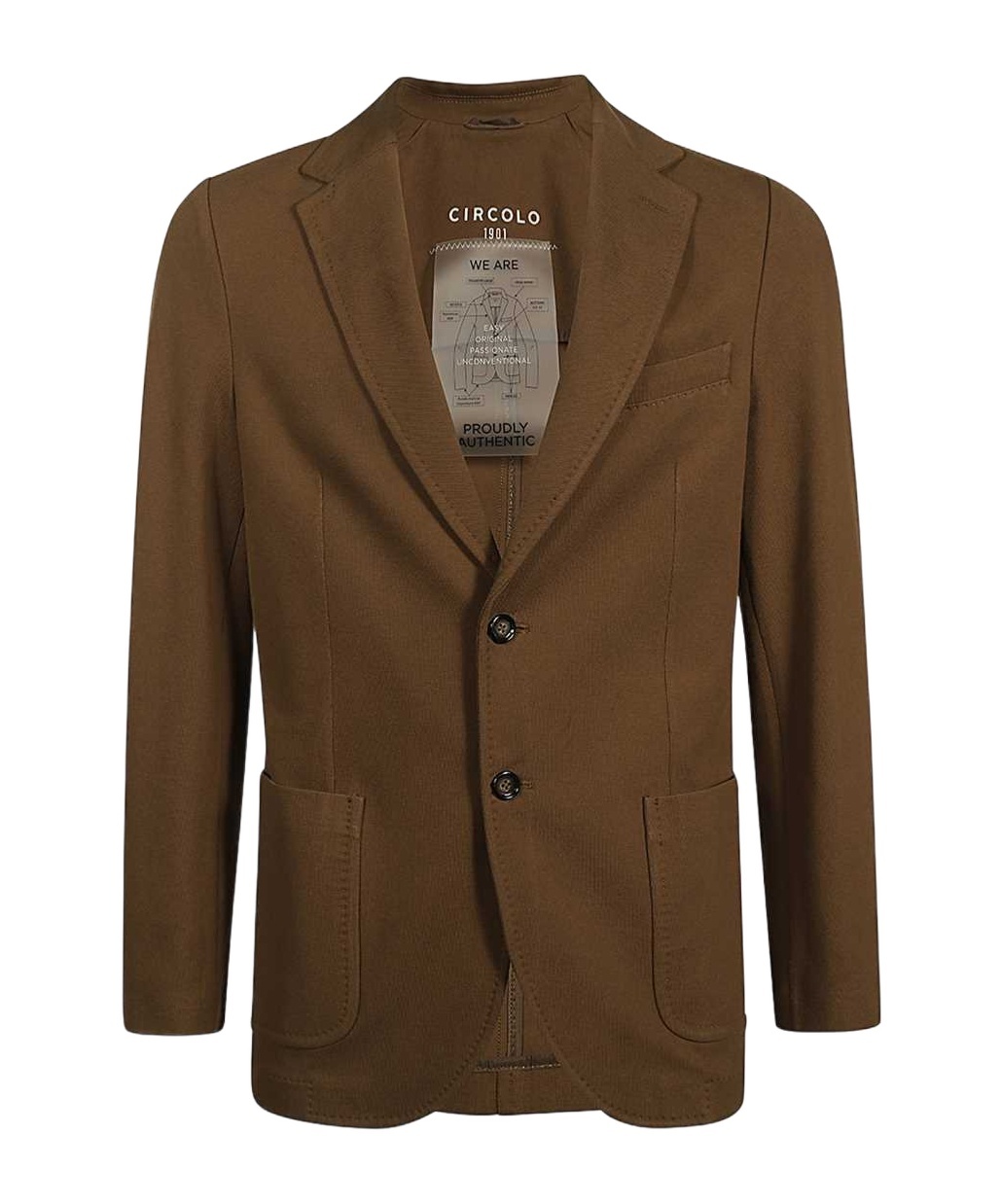 Circolo 1901 Long-sleeved Suit Coat In Brown