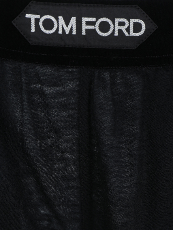 Tom Ford Black Pinched Seams Lounge Pants