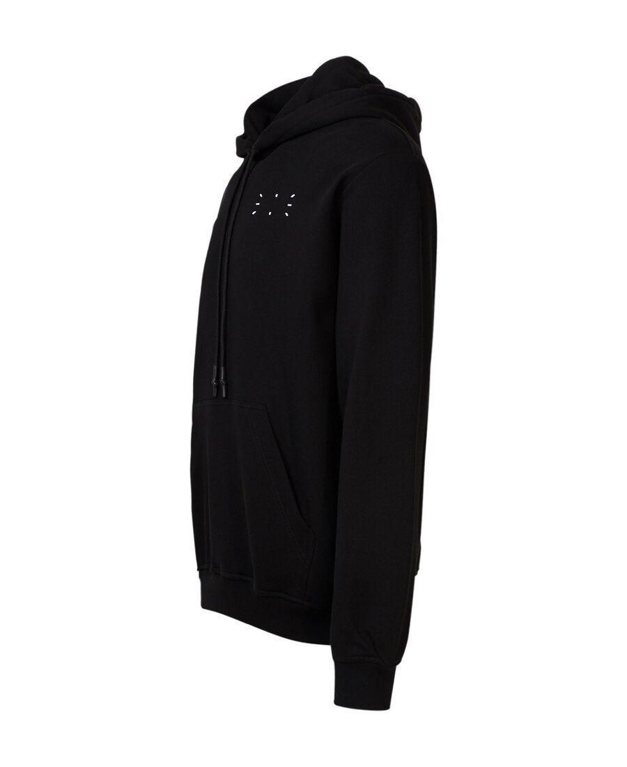 Mcq By Alexander Mcqueen Graphic-print Long-sleeved Hoodie In Black