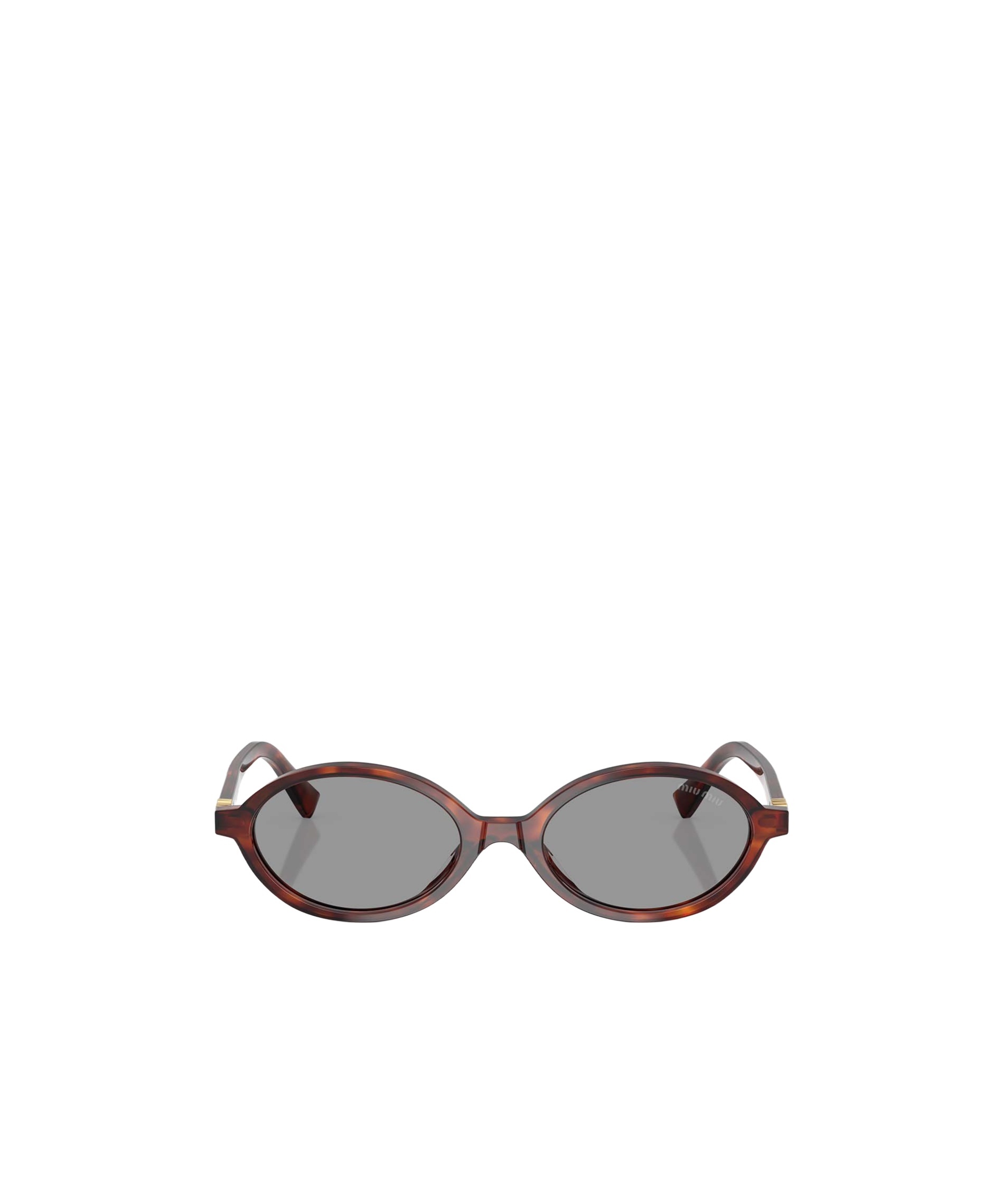 Miu Miu 0mu 04zs 21c40o Havana Mahogany Sunglasses In Gray