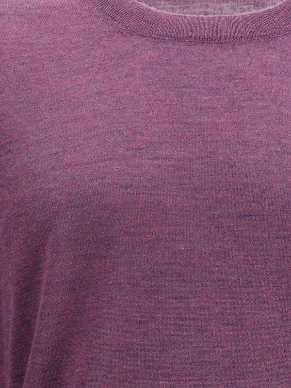 Brunello Cucinelli Cashmere And Silk Sweater In Purple