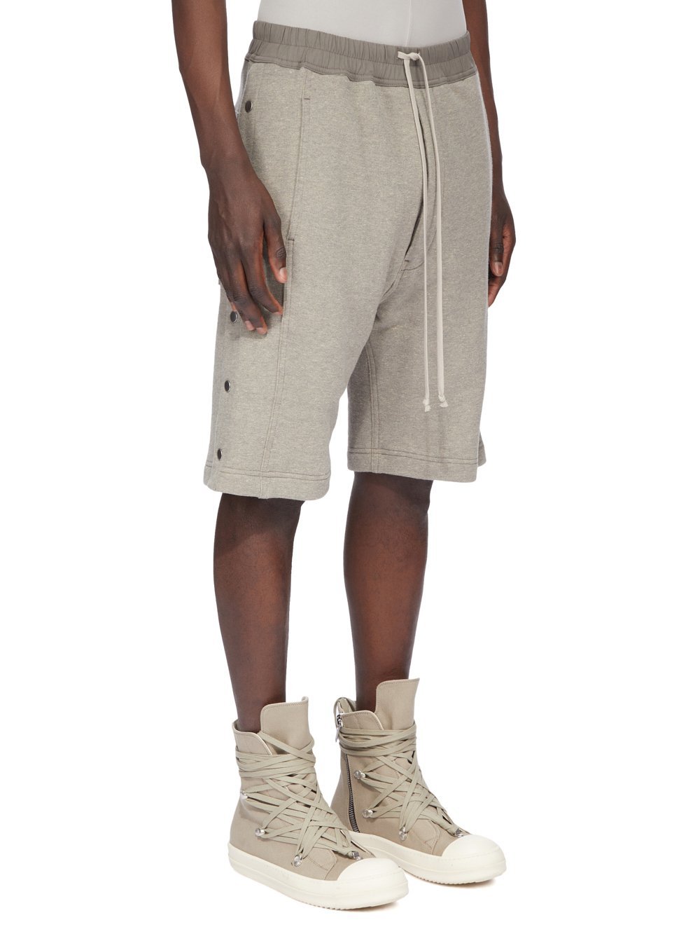 Rick Owens Drkshdw Drawstring Shorts In Gray